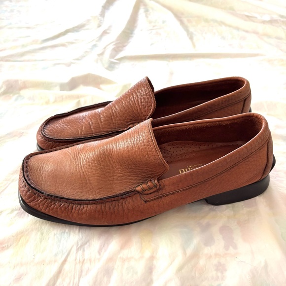 Vince Other - NWOT Vincenti Brown Leather Soft Calf Skin Loafers Made in Italy SZ 11